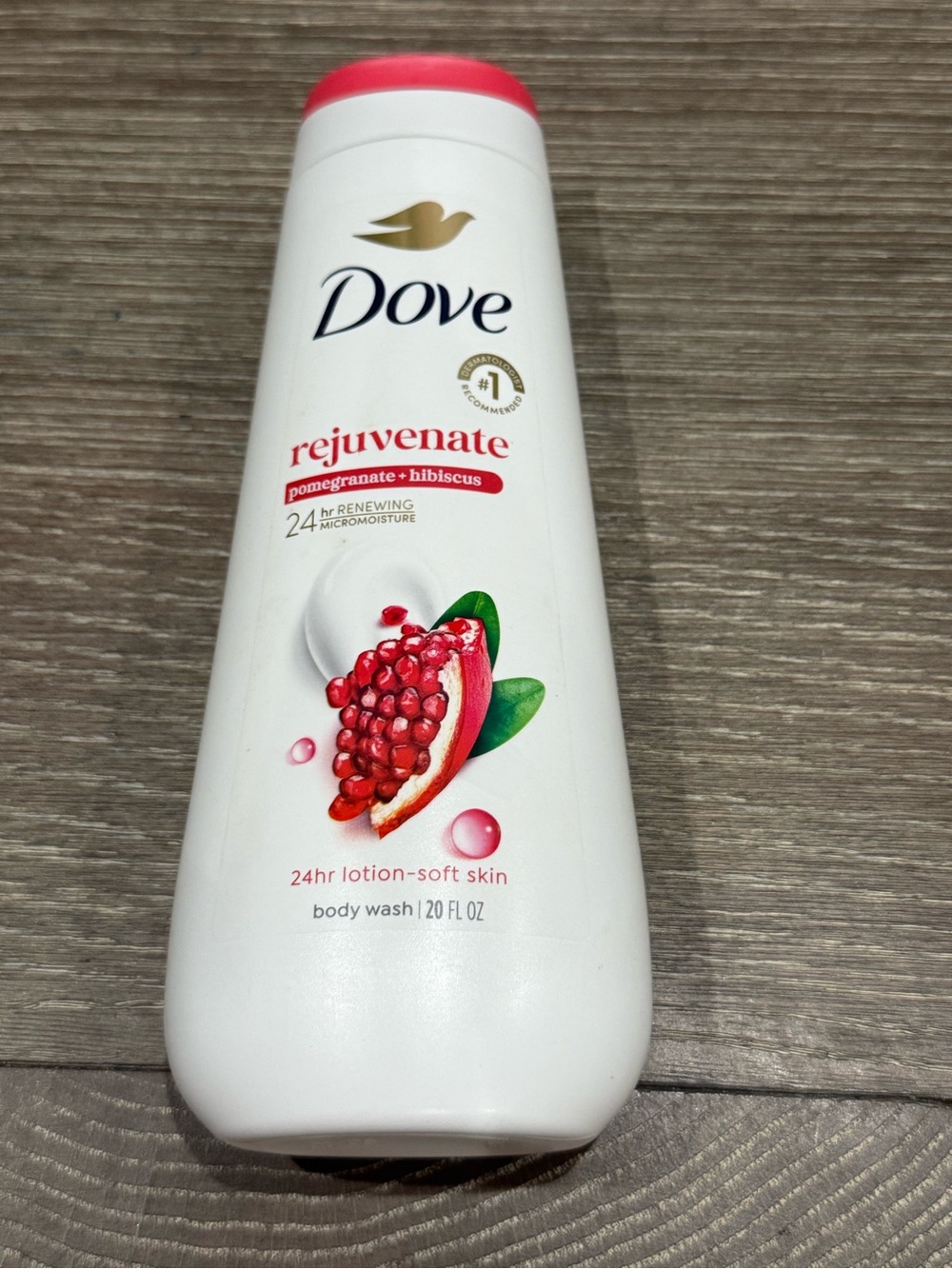 New Dove Rejuvenate Pomegranate + Hibiscus Body Wash lotion soft skin